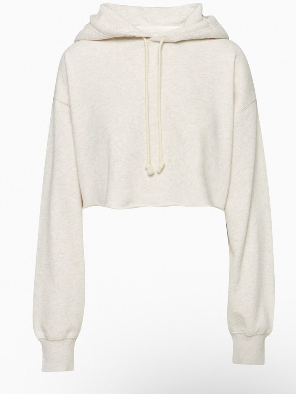 Women's Cropped Hoodie - Cream